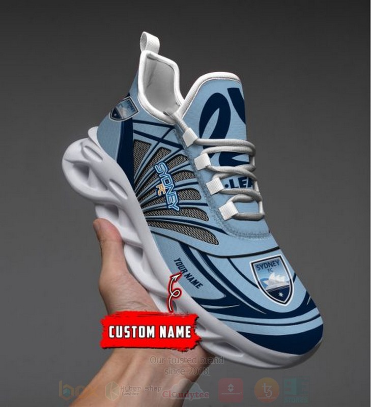 Sydney Fc-A-League Personalized Clunky Max Soul Shoes Sydney Fc-A-League Personalized Clunky Max Soul Shoes
