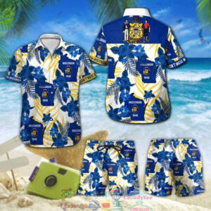 DonT Mess With Wisconsin Tropical Hibiscus Hawaiian Shirt And Shorts