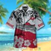 Tampa Bay Buccaneers Hibiscus Grey Hawaiian Shirt And Shorts