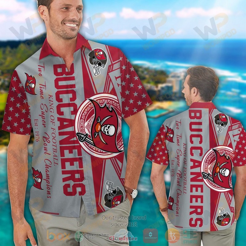 Tampa Bay Buccaneers King Of Football Two Times Super Bowl Champions Hawaiian Shirt And Shorts Tampa Bay Buccaneers King Of Football Two Times Super Bowl Champions Hawaiian Shirt And Shorts