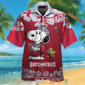 Tampa Bay Buccaneers Snoopy Woodstock Hawaiian Shirt And Shorts