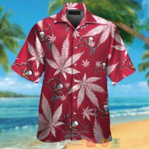 Tampa Bay Buccaneers Weed Red Hawaii Shirt