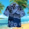 Tennessee Titans Hibiscus Navy Hawaiian Shirt And Shorts
