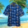 Tennessee Titans Logo Hibiscus Blue Navy Hawaii Shirt