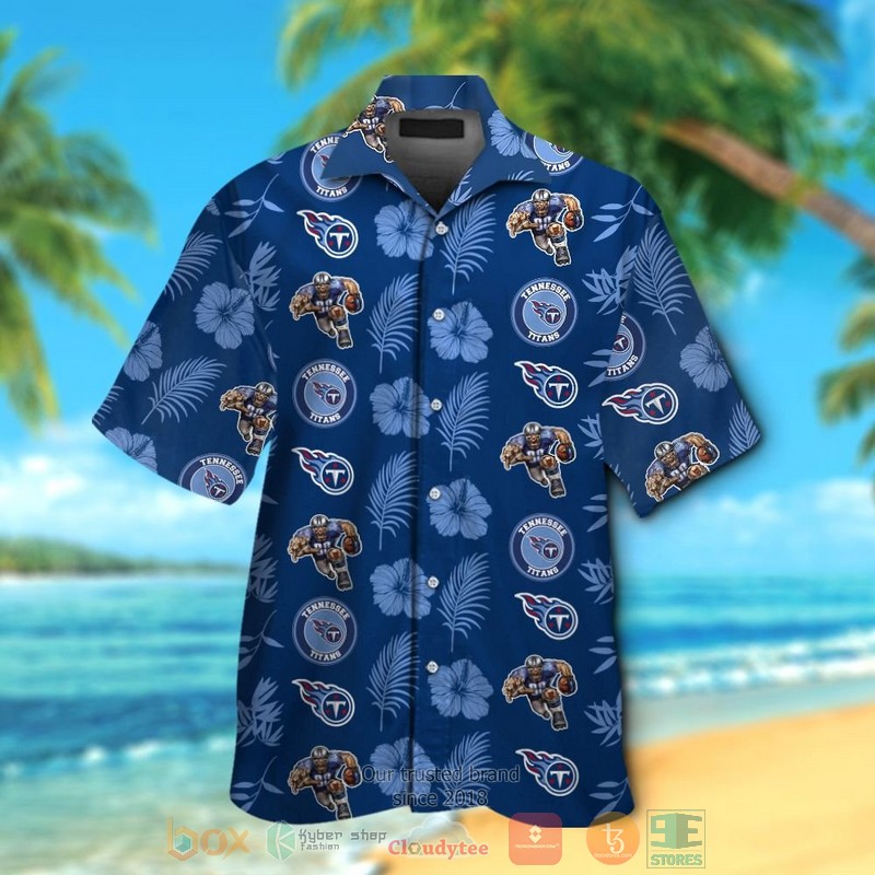 Tennessee Titans Logo Hibiscus Blue Navy Hawaii Shirt Tennessee Titans Logo Hibiscus Blue Navy Hawaii Shirt