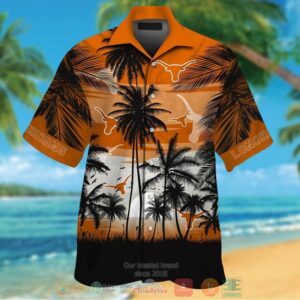 Texas Longhorns Tropical Hawaiian Shirt And Shorts