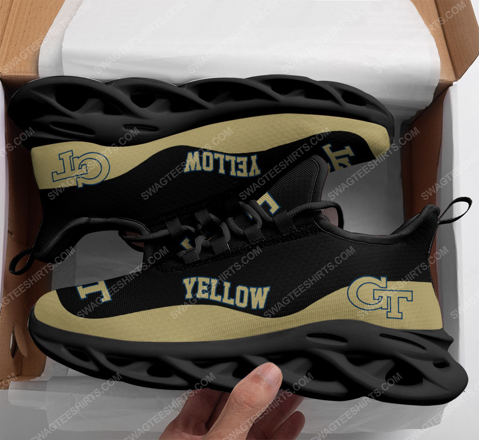 The Georgia Tech Yellow Jackets Football Team Max Soul Shoes The Georgia Tech Yellow Jackets Football Team Max Soul Shoes