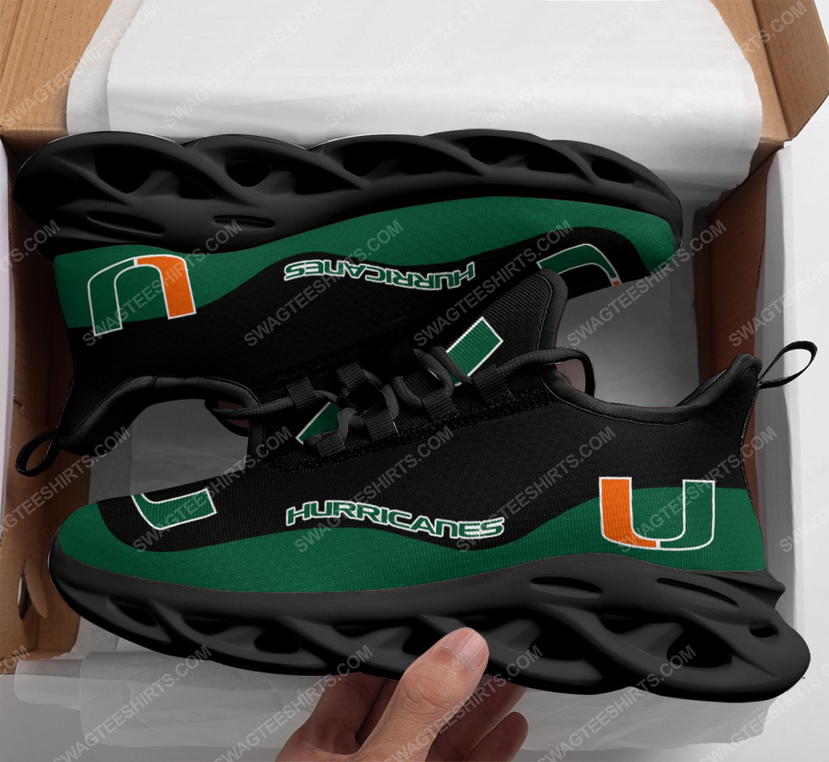 The-Miami-Hurricanes-Football-Team-Max-Soul-Shoes-2