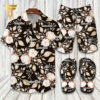 The Timberland Logo Hawaiian Shirt Beach Shorts And Flip Flops