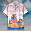 Three Bulldog Independence Day Is Coming Hawaiian Shirt