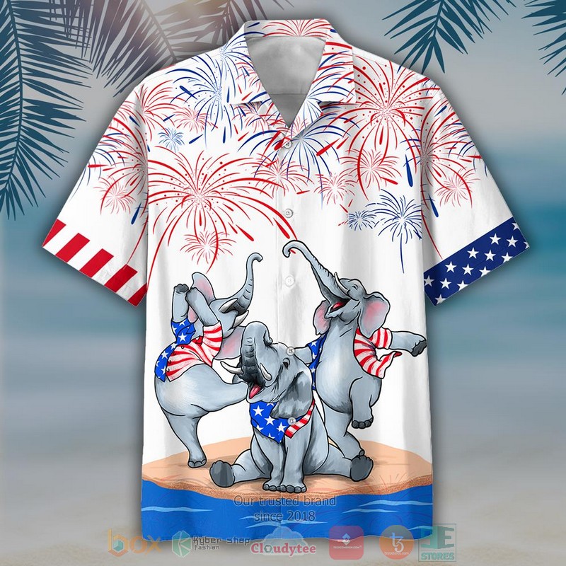 Three Elephant Independence Is Coming Hawaiian Shirt Three Elephant Independence Is Coming Hawaiian Shirt