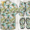 Tiffany And Co Logo Hawaiian Shirt Beach Shorts And Flip Flops