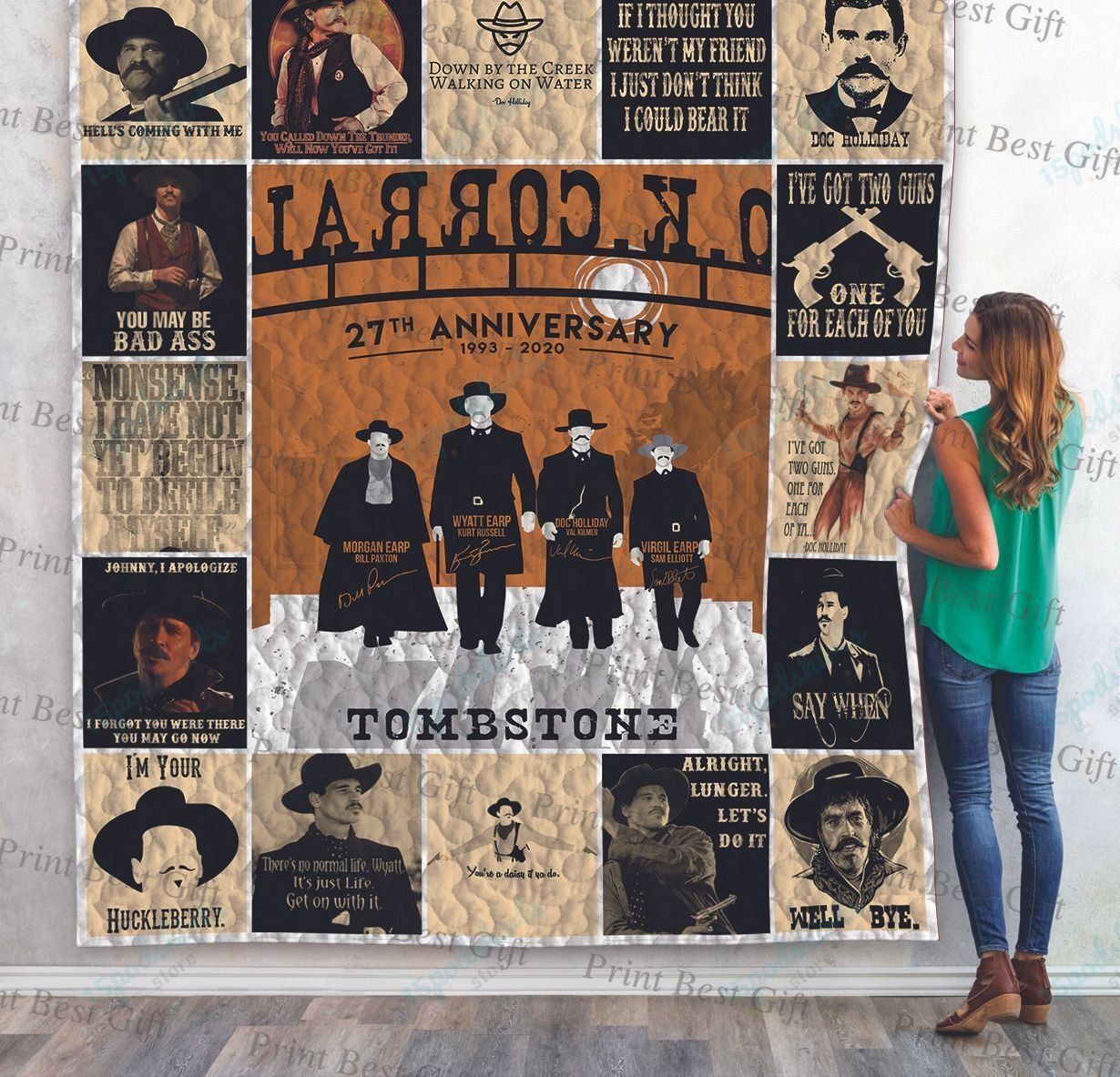Tombstone Poster Quilt Tombstone Poster Quilt