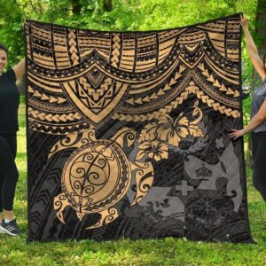 Tonga Polynesian Premium Quilts - Golden Turtle
