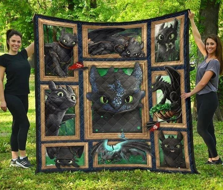 Toothless How To Train Your Dragon Quilt Blanket Quilt Blanket Toothless How To Train Your Dragon Quilt Blanket Quilt Blanket