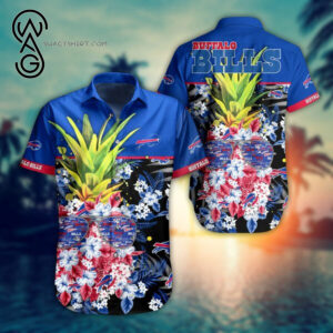 Tropical Pineapple Buffalo Bills Combo Hawaiian Shirt And Shorts