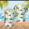 Tropical Us Army Uh-1 Huey All Over Print Hawaiian Shirts And Beach Shorts