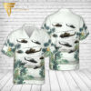 Tropical Palm Tree Us Army Ah-1F Cobra All Over Print Hawaiian Shirts And Beach Shorts