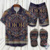 Dior Hawaiian Shirt Beach Short
