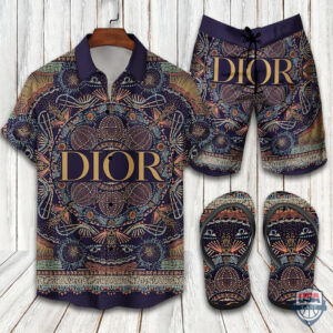 Dior Hawaiian Shirt Beach Short