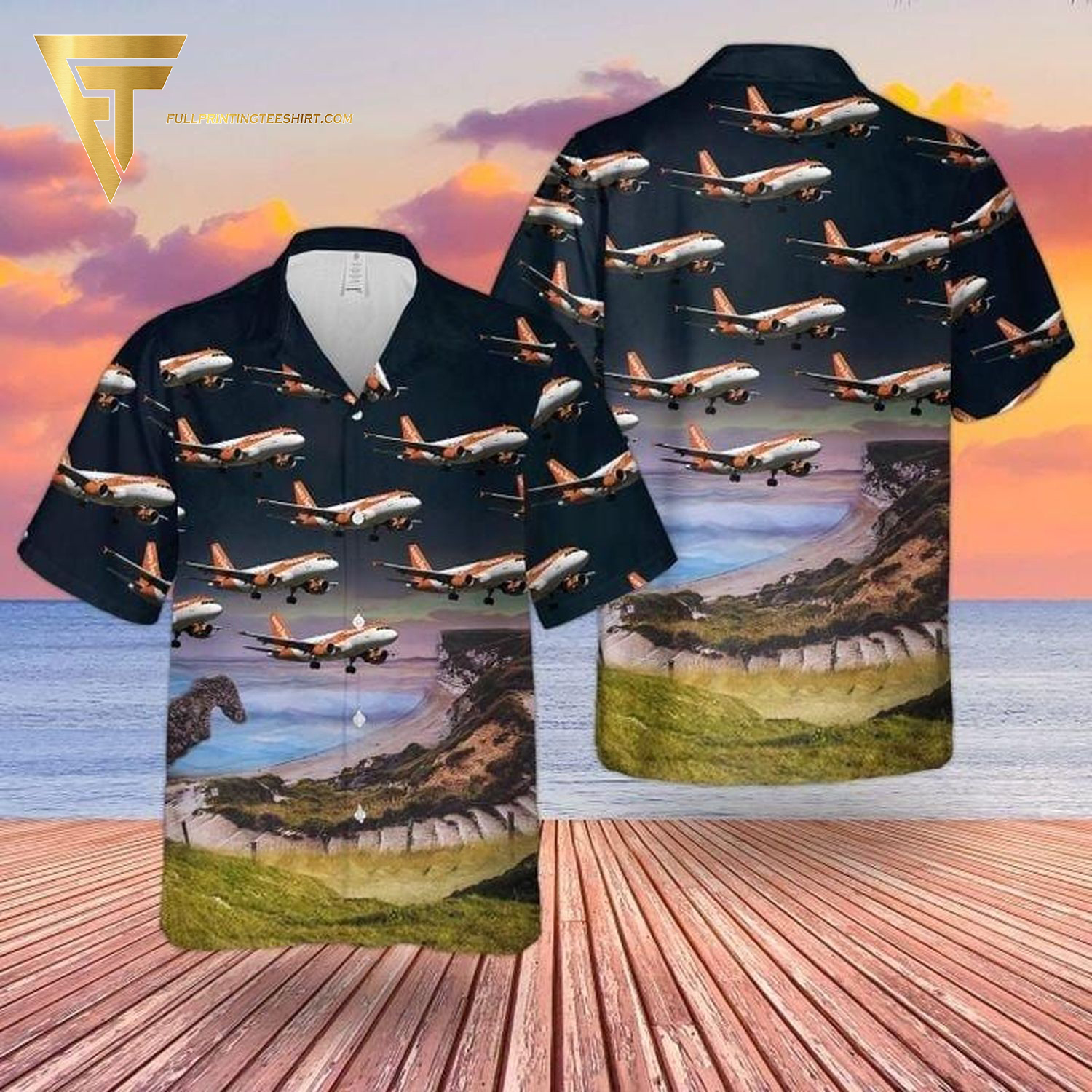 Uk Airlines Easyjet Airbus A319-100 All Over Print Hawaiian Shirts And Beach Shorts Uk Airlines Easyjet Airbus A319-100 All Over Print Hawaiian Shirts And Beach Shorts