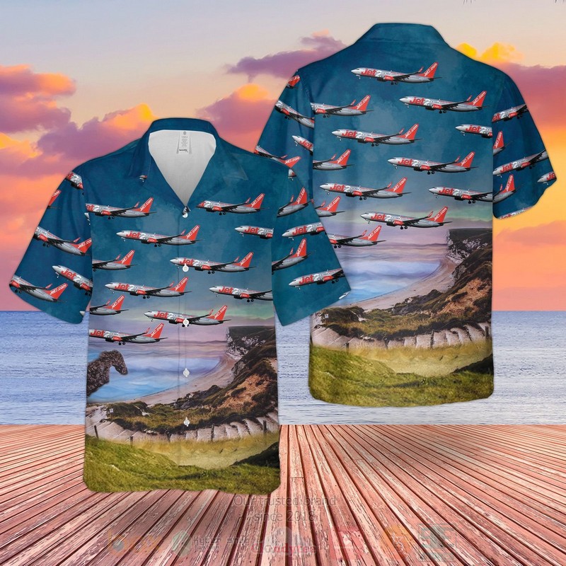 Uk Airlines Jet2 Boeing 737-800 Hawaiian Shirt Uk Airlines Jet2 Boeing 737-800 Hawaiian Shirt
