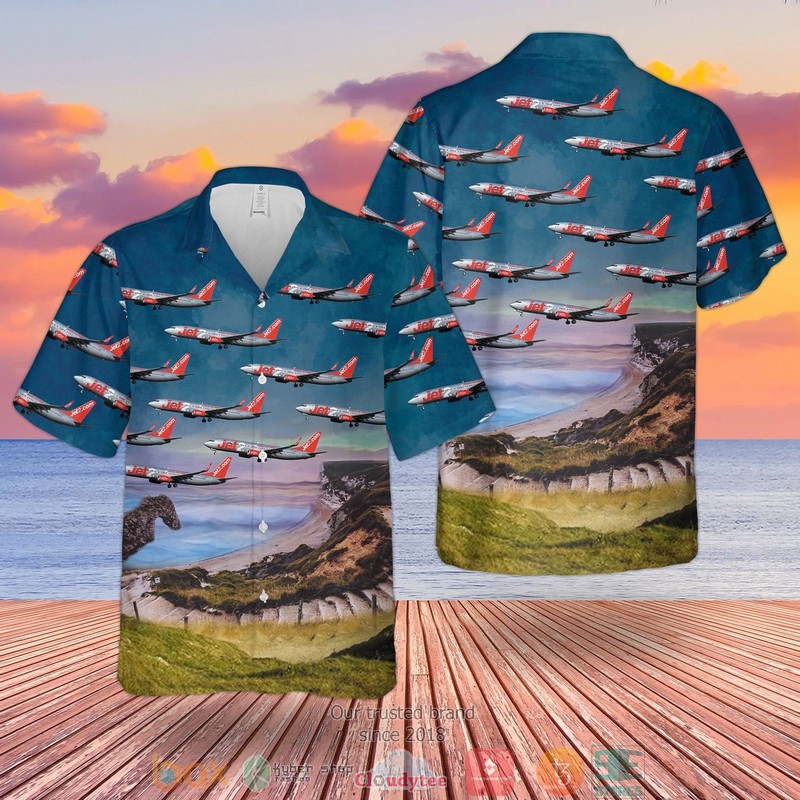 Uk Airlines Jet2 Boeing 737-800 Hawaiian Shirt Uk Airlines Jet2 Boeing 737-800 Hawaiian Shirt