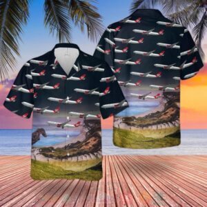 Uk Airlines Virgin Atlantic Airbus A330-300 Hawaiian Shirt