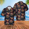 Uk Airlines Virgin Atlantic Boeing 787-9 Dreamliner Navy Hawaiian Shirt