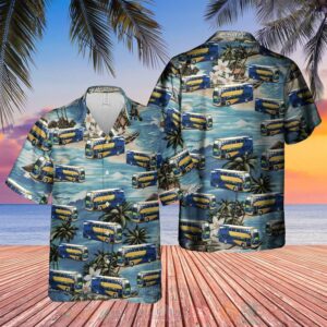 Uk Double-Decker Bus 2 Stagecoach Gold Custom Name Hawaiian Shirt
