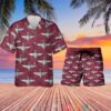 Uk Parachute Regiment Badge Maroon Hawaiian Shirt