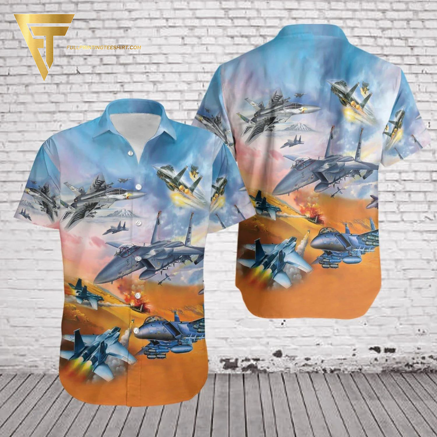 Us Air Force Mcdonnell Douglas F-15 Eagle All Over Print Hawaiian Shirts And Beach Shorts Us Air Force Mcdonnell Douglas F-15 Eagle All Over Print Hawaiian Shirts And Beach Shorts