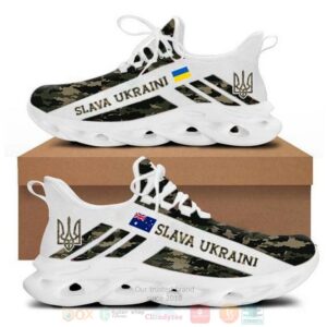 Ukraine Flag Australia Flag Slava Ukraini Camo Clunky Max Soul Shoes