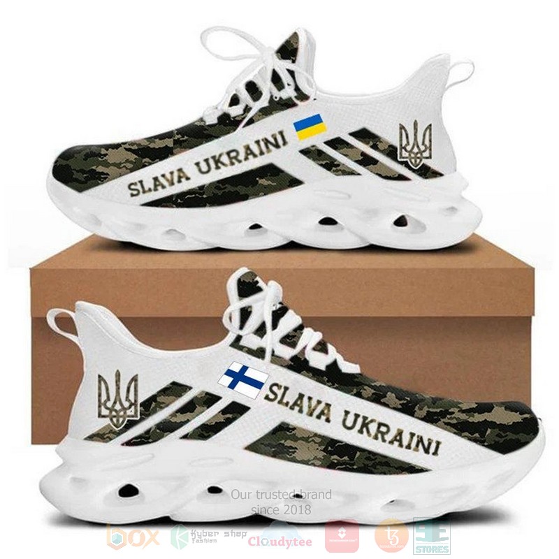 Ukraine Flag Finland Flag Slava Ukraini Camo Clunky Max Soul Shoes Ukraine Flag Finland Flag Slava Ukraini Camo Clunky Max Soul Shoes