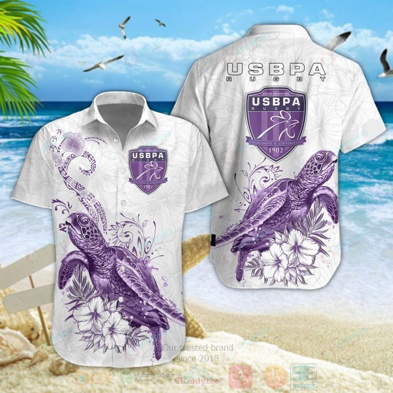 Union Sportive Bressane Turtle Hawaiian Shirt Union Sportive Bressane Turtle Hawaiian Shirt