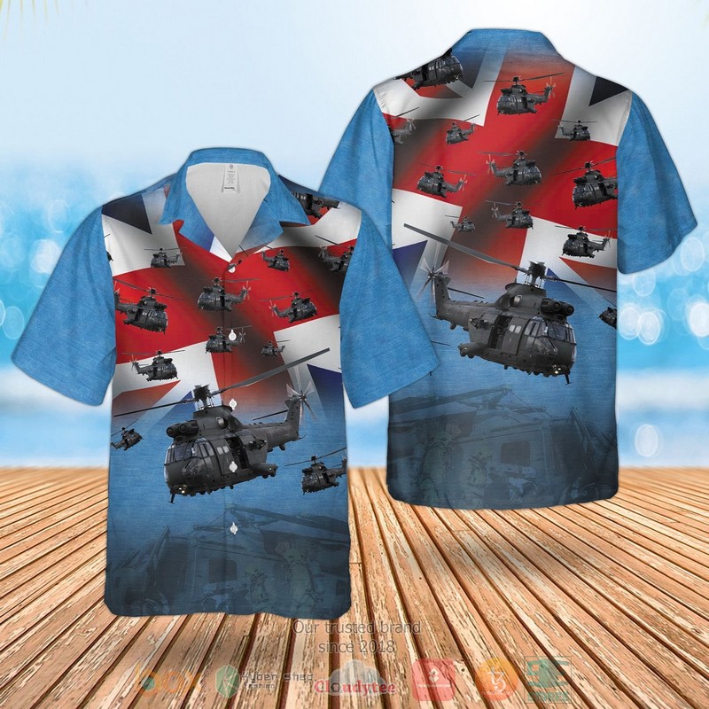 United Kingdom Flag Raf The Puma Hc Mk2 Hawaiian Shirt United Kingdom Flag Raf The Puma Hc Mk2 Hawaiian Shirt