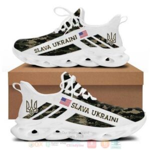 Usa Flag Slava Ukraini Camo Clunky Max Soul Shoes
