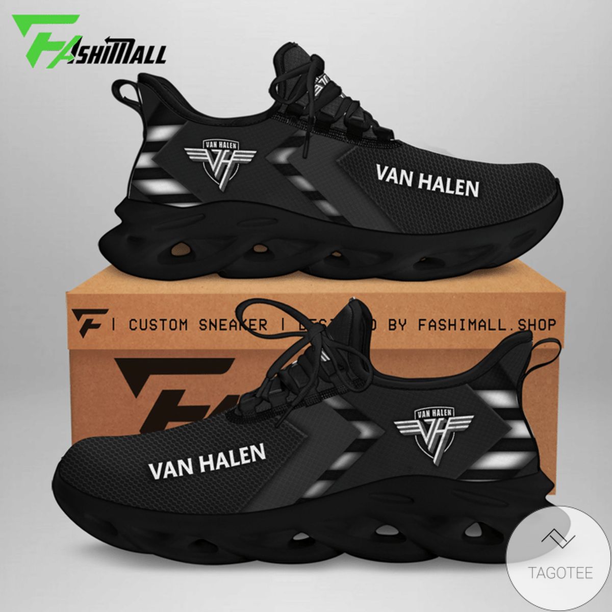 Van Halen All Black Sneaker Max Soul Shoes Van Halen All Black Sneaker Max Soul Shoes