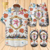 Versace Ocean Logo Hawaiian Shirt Beach Shorts And Flip Flops