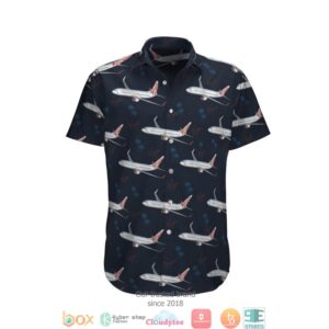 Virgin Australia Airlines Orange Hawaiian Shirt