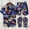 Porsche Hawaiian Shirt Beach Short And Flip Flops 01