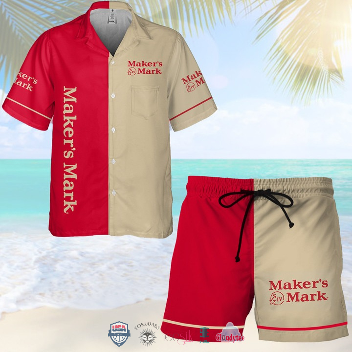 MarkerS Mark Hawaiian Shirt Beach Short MarkerS Mark Hawaiian Shirt Beach Short