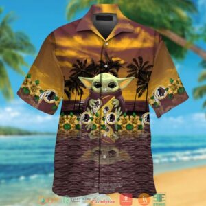 Washington Redskins Baby Yoda Hawaiian Shirt