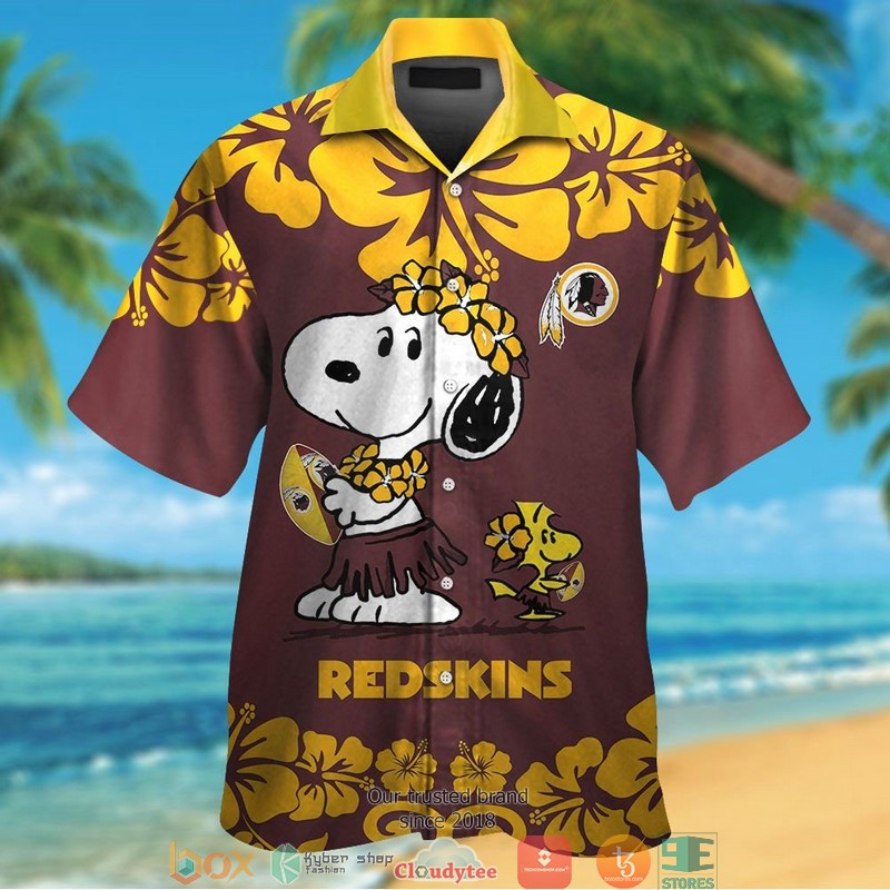 Washington Redskins Snoopy Hawaiian Shirt Washington Redskins Snoopy Hawaiian Shirt