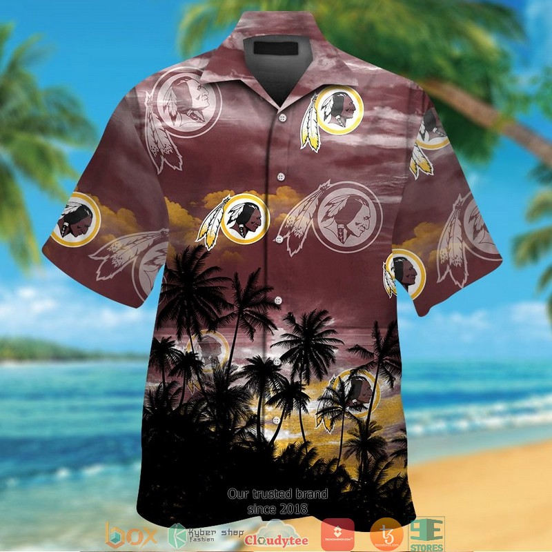 Washington Redskins Coconut Island Hawaiian Shirt Washington Redskins Coconut Island Hawaiian Shirt
