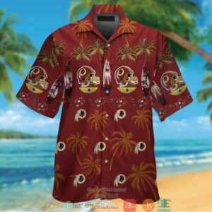 Washington Redskins Coconut Pattern Hawaiian Shirt