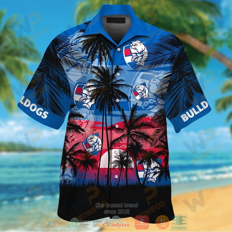 Western Bulldogs Hawaiian Shirt And Shorts Western Bulldogs Hawaiian Shirt And Shorts