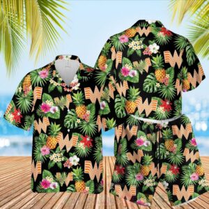 Whataburger Fast Food Lovers Black Hawaiian Shirt