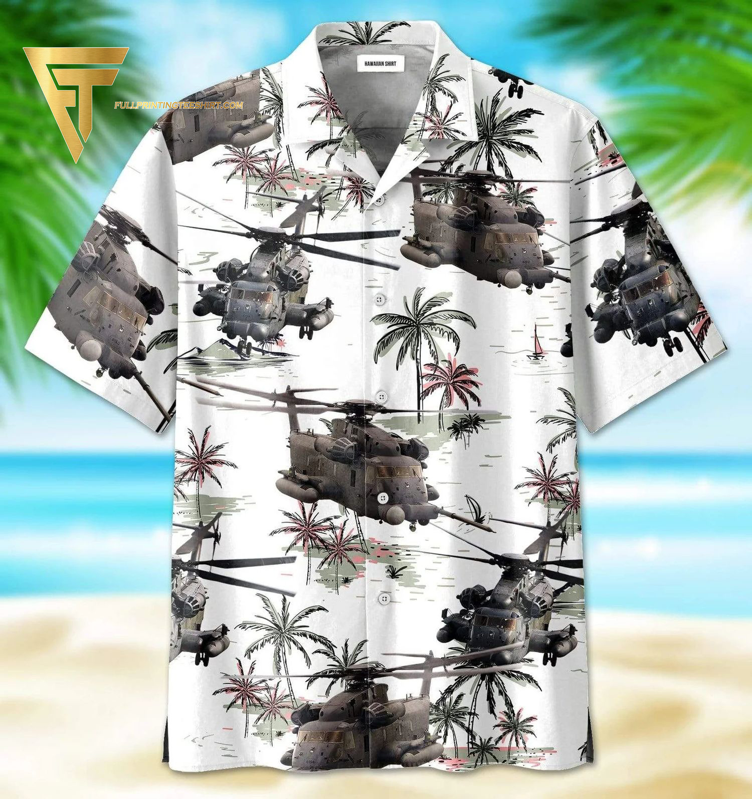 White Pattern Sikorsky Mh-53 Pave Low All Over Print Hawaiian Shirts And Beach Shorts White Pattern Sikorsky Mh-53 Pave Low All Over Print Hawaiian Shirts And Beach Shorts