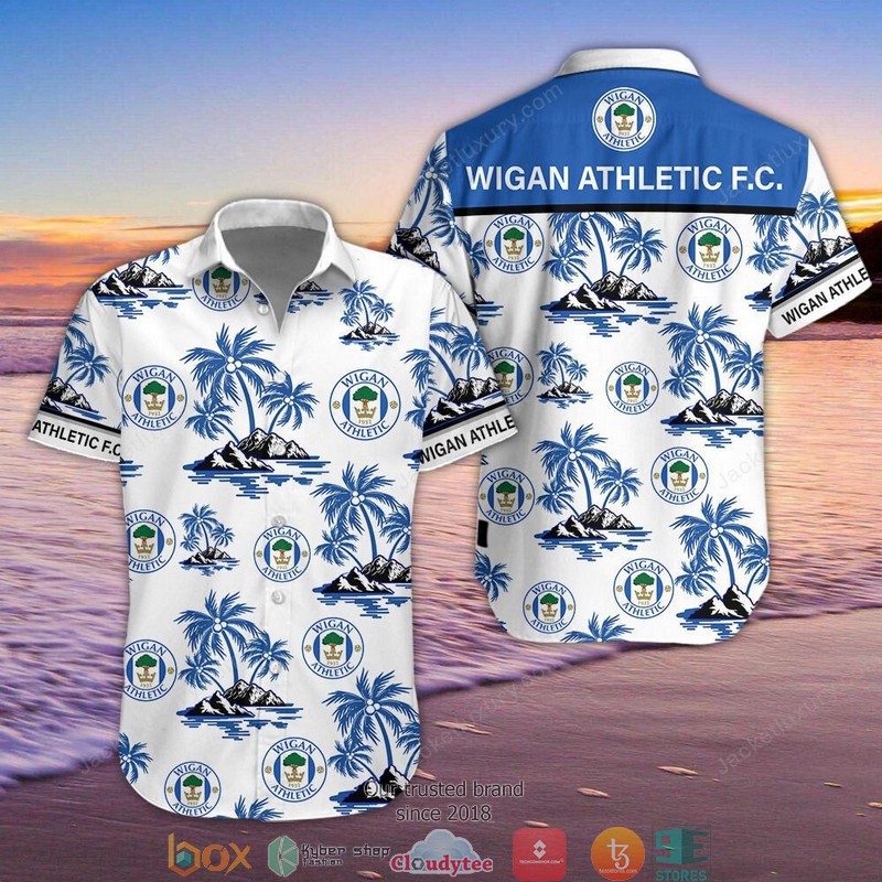 Wigan Athletic Hawaiian Shirt Wigan Athletic Hawaiian Shirt